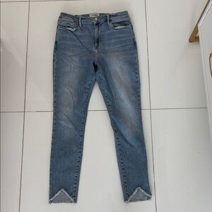 Frame Denim Cropped Blue Jeans